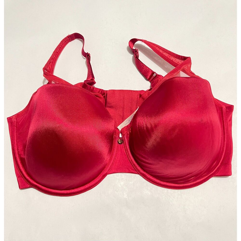 Cacique bra red romantic Coquette valentines women's 40DDD